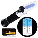 0-28% Salinity Refractometer ATC Salt Water Brine 0-280 PPT of NaCl, 0.2% Division Measuring Sodium Chloride in Food Salt Seawater Soy Sauce