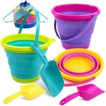 JOYIN Foldable Beach Bucket Set - 3