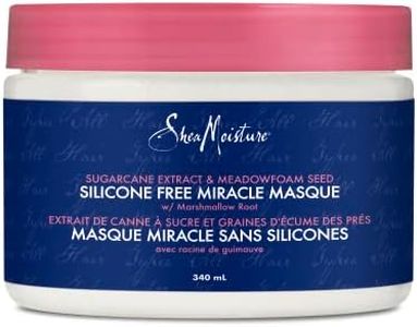 SheaMoisture Silicone-Free Miracle Masque Hair Treatment for all hair types Sugarcane Extract & Meadowfoam Seed hair conditioner with marshmallow root 340 ml