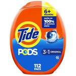 Tide PODS Laundry Detergent Pacs, Original Scent, Powerful 3-in-1 Clean in one Step, HE Compatible, 112 Count