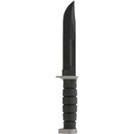 KA-BAR 1292 D2 Extreme Fighting/Utility Knife Black Hard Plastic Sheath, Straight Edge