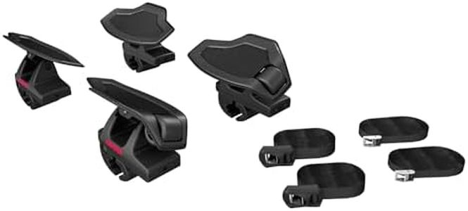 Yakima SweetRoll Rooftop Boat Loader with Heavy Duty Straps, Bow and Stern Tie Downs for Yakima Round, Square, Factory, and Aerodynamic Bars, Black