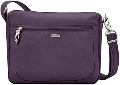Travelon Women's Classic Crossbody Bag, Purple, One Size UK
