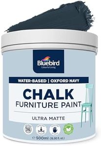 BLUEBIRD Chalk Furniture Paint - 500 ML Oxford Navy - for Furniture, Home Décor, Cabinets, and More