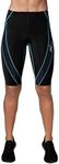 CW-X Women's Endurance Generator Muscle & Joint Support Compression Short, Black/Cyan, X-Large