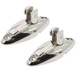 NovelBee 2 Pack of 316 Stainless Steel Quick Release Bimini Top Swivel Hinge Deck Side Mount Marine Hardware