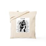 CafePress Pit Bull Love Tote Bag Natural Canvas Tote Bag, Reusable Shopping Bag