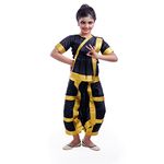 TASMAI MARKETING Bharatnatyam Dance Costume Dance Dress (Adult, Black)