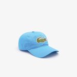 Lacoste Unisex Adult's Big Croc Cotton Cap, Turquoise, One Size