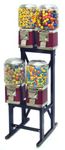 Classic 4 Unit Gumball Candy Machine with Step Stand