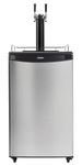 Danby DKC054A1BSL2DB 5.4 Cu.Ft. Double Tap Kegerator, Auto Defrost and Mechanical Thermostat, Keg Cooler with Scratch-Resistant Worktop and Reversible Door Hinge