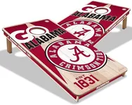 YouTheFan NCAA Alabama Crimson Tide 2’ x 4’ Professional Wood Cornhole Game