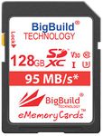 BigBuild Technology 128GB UHS-I U3 95MB/s Memory Card for Canon EOS 1200D, 1300D, 2000D, 200D, 4000D, 5DS, 5DS R, 77D, 800D, 80D, 9000D, 5D Mark IV, 6D Mark II, M100, M3, M5, M50, M6, R Camera