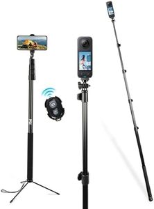 BMZX 118" Long Selfie Stick for 360 Cameras GoPro,9.8ft with Wireless Remote, Selfie Stick for iPhone, Android, Fit for Insta360 X5, X4, GoPro,DJI Action 5 Pro Osmo Pocket 3(29 to 118")
