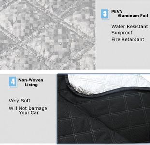 BEEWAY Car Windshield Cover – All-Weather Frost and Sun Protection