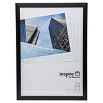 Hampton Frames CAMBRIDGE A3 (30x42cm) Black Picture Poster Photo Frame Plexi (Non-Glass) CAM3042NG