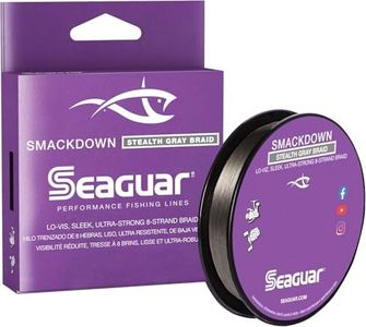 Seaguar Smackdown Low Visibility Braided Fishing Line - 30lb, 300yds Break Strenth/Length, Stealth Gray - 30SDSG300