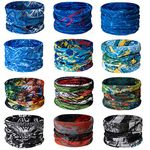 TAIYUNWEI Outdoor Multifunctional Sports Magic Seamless Scarf, Magic Head Scarf, Elastic Headband Bandana, UV Resistance Sport Headwear for Riding, Motorcycling, Hiking, Fishing, Yoga.