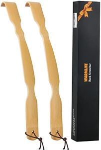 WARMLIFE Back Scratcher, 2 Pack Back Scratcher for Men Gifts for Women, 17 Inch Curved Long Handle Bamboo Back Scratcher Ideal Gifts for Mom and Dad