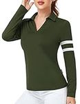 Womens Golf Shirt Long Sleeve Polo 
