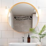 A TOP DESIGN Inspirational Mirror Stickers Quotes with Butterflies - Vinyl Mirror Decal with Words of Inspiration D?cor - Vinyl Stickers Motivational Words