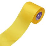 Asian Hobby Crafts Satin Ribbon, Size 3 (Lemon Yellow)