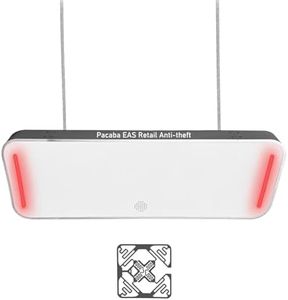 Pacaba Retail Anti-Theft Equipment Antennae,860～960MHz RFID Security Tags Checker Wide RFID Reader Alarm Light Buzzer with UHF RFID Tag for Shopping Malls Clothing Jewelry Stores