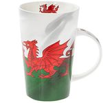 Lesser & Pavey Welsh Flag Latte Mug