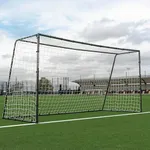 QUICKPLAY GS Soccer Goals - Super Durable Galvanized Steel Soccer Goal [5 Sizes] Regulation Sizes, Deep Net, Moveable & Weather Resistant [Single Goal]