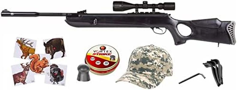 Wearable4U - Hatsan Mod 130S Carnivore .30 Cal 600 FPS / 34 FPE - Big bore Break Barrel Air Rifle .30 Caliber w/Vortex Piston & QuietEnergy (QE)| Medium Game air Gun + Pro Bundle.