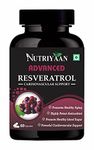 Nutriyaan Advanced Resveratrol For Glowing Skin And A Radiant Heart (500mg, 60 Veg Capsules)