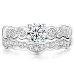 Jude Jewelers White Gold Plated Two