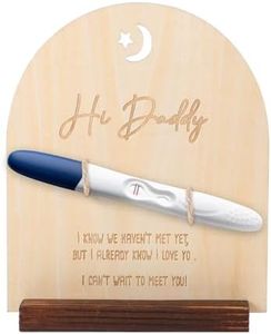 Pregnancy Announcement for Husband Parents Cute Surprise Pregnancy Announcements Sign Reveal to Husband Daddy Pregnancy Test Baby Announcement Props Keepsake Wooden