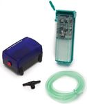 PENN-PLAX Small World Aquarium Air Pump and Filter Kit – Comes with a Disposable Media Cartridge (Bio Sponge, Carbon, and Zeolite Crystals), Multicolor, 1 LB