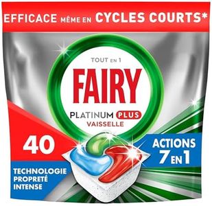 Fairy Platinum Plus Tablette Lave-Vaisselle All In One Technologie Propreté Intense, 40 X