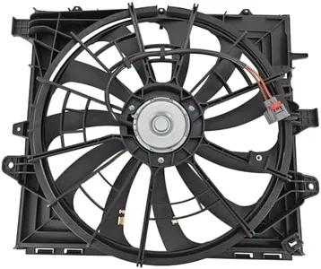 Engine Radiator Cooling Fan Assembly Compatible with Cadillac CTS 2014-2015, ATS 2013-2015 Replace 84001484 23190331 GM3115283, See Fitment