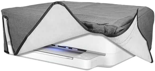 kwmobile Linen Dust Cover Compatible with HP Envy 6020e / Envy 6055e Dust Cover - Printer Protection - Dark Grey