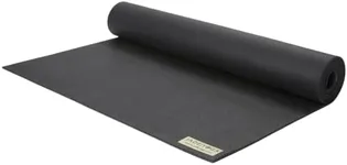 JadeYoga Travel Yoga Mat - Packable, Lightweight, and Portable Yoga Mat - Non-Slip Natural Rubber Mat for Women & Men - Great for Yoga, Home, Gym, Pilates, Fitness & Stretching (Black, 68" x 24")