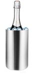 Jucoan Wine Chiller Bucket, Stainless Steel Double Wall Insulated Wine Cooler Bucket Champagne Chiller Bucket Fit for 750ml Bottle