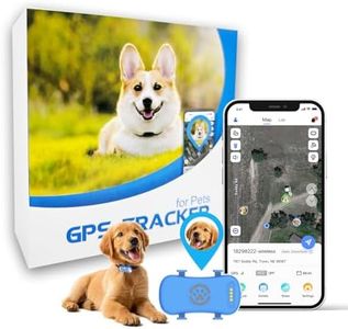 Dog GPS Tracker for Dogs, Virtyal Fence ，Realtime, Lighting Flash&Audible Seek Mode, Anti Lost No Distance Limited Pet GPS Location Tracker Fit Most Pet Collars, Subscription Needed