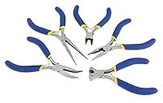 Toolzone 5pc Mini Soft Grip Plier Set in Zip Case