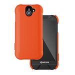 Wireless PROTECH DuraForce PRO 2 Case Soft Touch Smooth Finish Shell Case for Kyocera Dura Force PRO 2 E6910 E6920 (Orange)