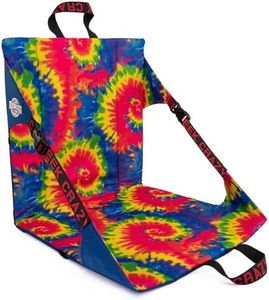 Crazy Creek Original Chair Perfect for Stadium Seats, Camping, Hiking & More, Comfort on All Terrains, Adjustable Straps, Lightweight Design, Water-Resistant Blue Tie Dye