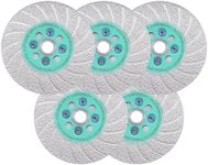 LEKOMESH Grinding Cutting Diamond Blade - 5pcs Diamond Grinding Wheel 4-1/2"/115mm, Granite Grinding Wheel for Shaping Porcelain Stoneware,Tile,Ceramic,Granite,5/8"-11 Thread