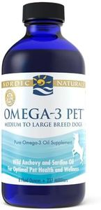 Nordic Naturals Omega-3 Pet, Unflavored - 8 oz - 1518 mg Omega-3 Per Teaspoon - Fish Oil for Medium to Large Dogs with EPA & DHA - Promotes Heart, Skin, Coat, Joint, & Immune Health