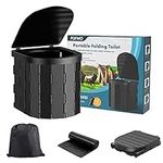 Portable Camping Toilet with Lid, P