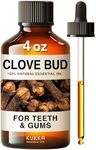 Kukka Clove Oil for Oral Care, Teeth & Gums Cloves Oil - Natural clove essential oil for oral care - 100% Natural Clove Essential Oil for Hair & Skin - Warm, Spicy Scent (118 ml)