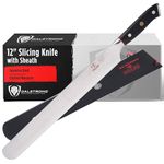 Dalstrong Slicing Brisket Knife - 12 inch - AUS-10V Japanese Steel - Premium G10 Handle - Sheath - Shogun Series Butcher Knife - Carving Knife - Slicer Boning Knife for Meat Cutting