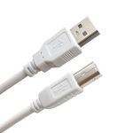 NSGWKZD Printer Cable fit for Cricut HP Canon Brother - USB Type B Cord 10 Feet, White