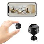 1080P WiFi Spy Camera Hidden Camera with Motion Detection Wireless Indoor Small Security Video Camera for Smart Home Surveillance Micro Secret Nanny Long-lasting Battery Spy Cam with App Control